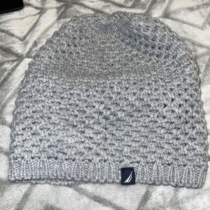 Nautica Grey Knit Hat